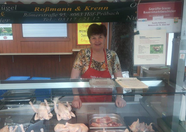 Johanna am Franz-Josef-Markt in Graz